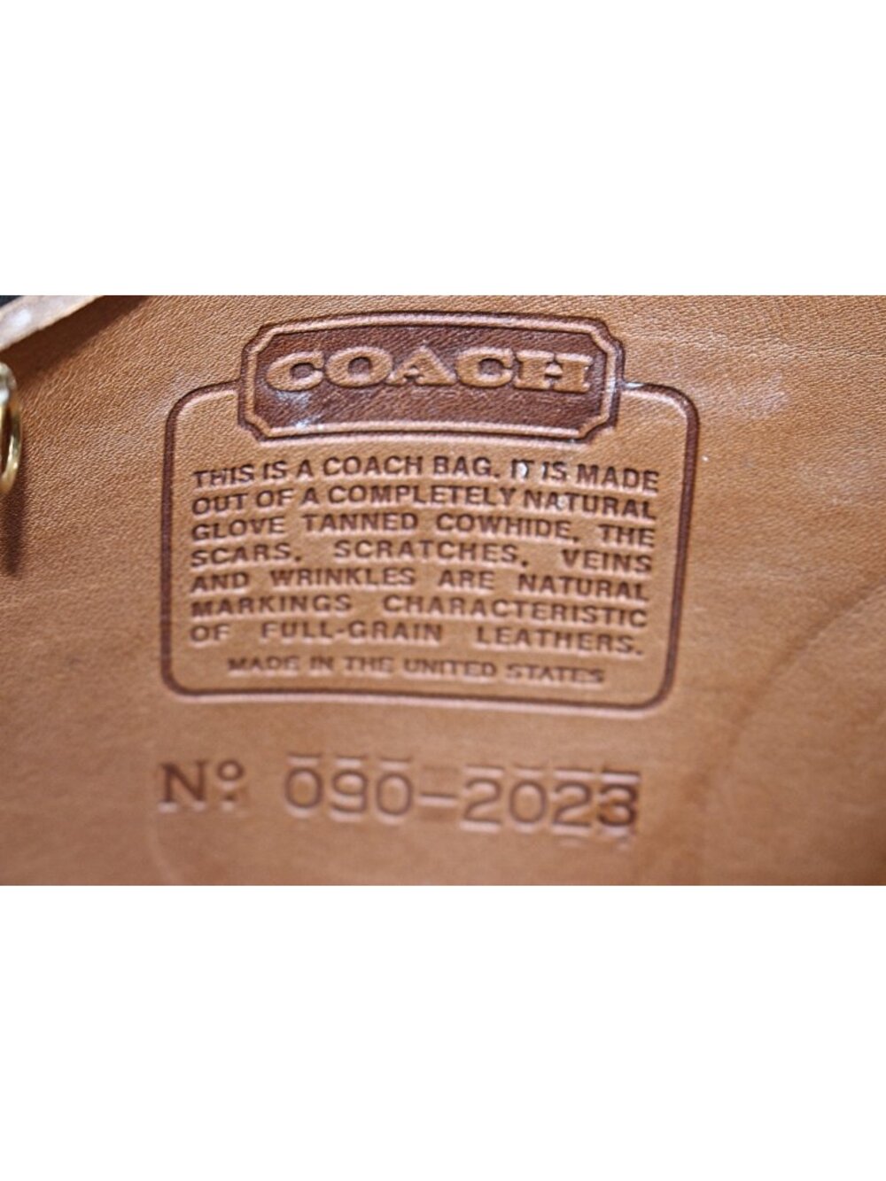 Coach Vintage - Riding Bag (Saddle Bag) 9851 in color Putty, USA Pre-1994 - Picture 5 of 15